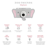 odalzoo friends elephant digital kids camera, features