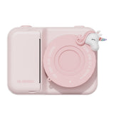 odalzoo print unicorn digital kids camera, front side with lenscover