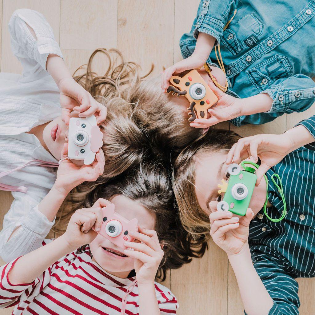 digital kids camera with animal sleeves
