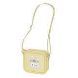 odalrabbit flower silicon bag, front side view with shoulder strap