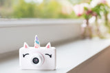 odalunicorn kids camera, standing on window sill