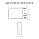 odaldigital kids camera zoo collection technical and size information