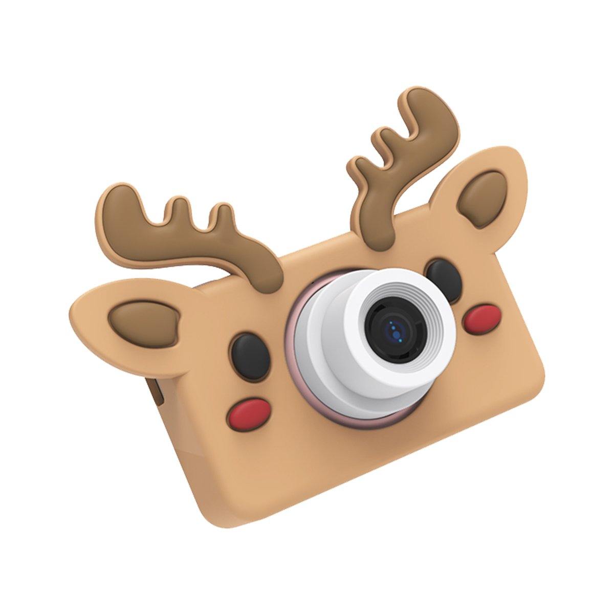 digital kids camera with brown dear sleeve