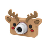 odalpink digital kids camera with brown dear sleeve